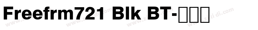 Freefrm721 Blk BT字体转换